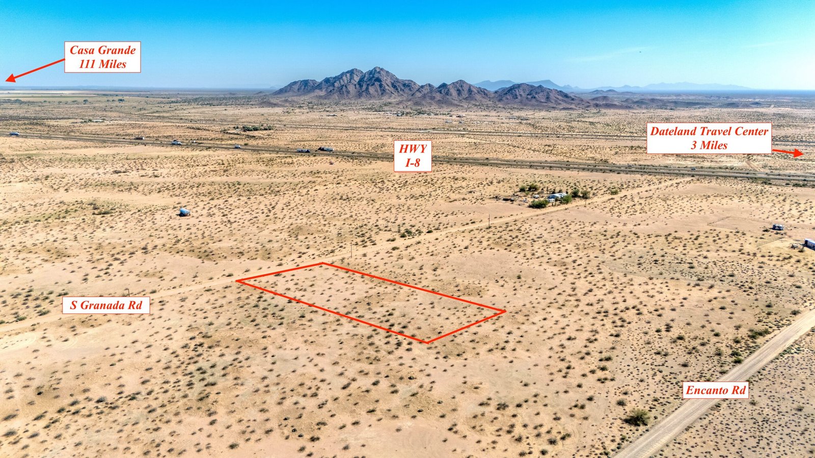 1-Acre of Arizona Freedom – Yuma county (Dateland) – $80 per month