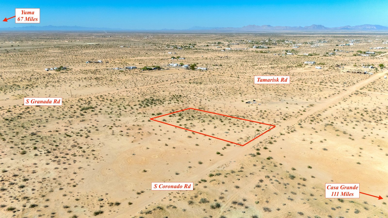1-Acre of Arizona Freedom – Yuma county (Dateland) – $80 per month