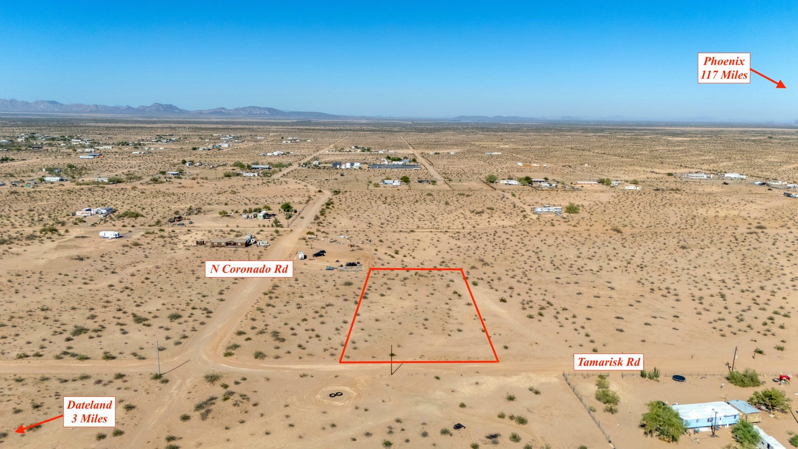1-Acre of Arizona Freedom – Yuma county (Dateland) – $80 per month