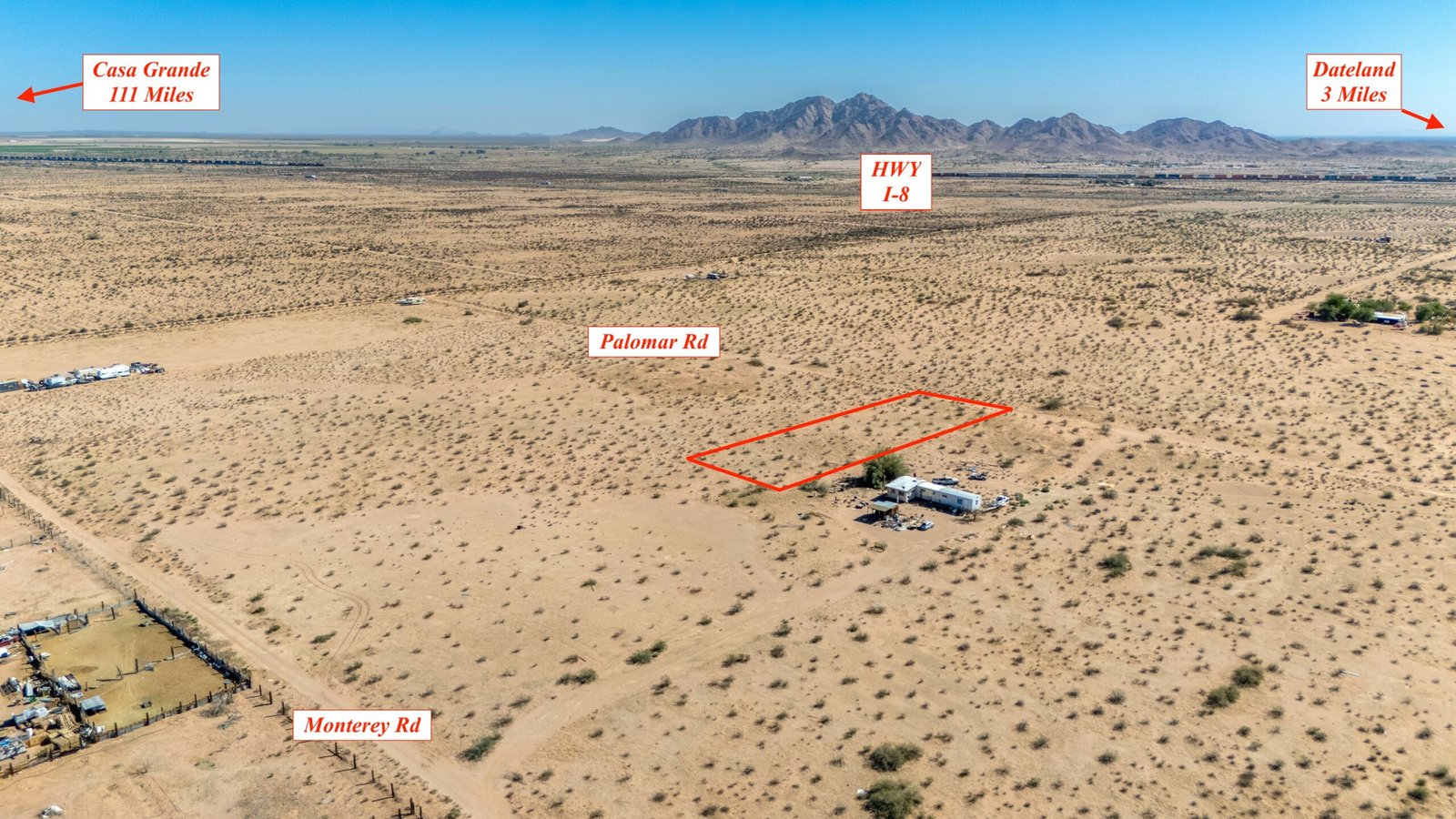 1-Acre of Arizona Freedom – Yuma county (Dateland) – $80 per month