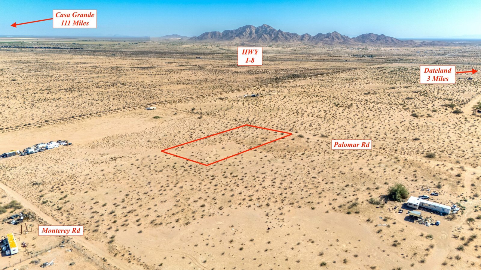 1-Acre of Arizona Freedom – Yuma county (Dateland) – $80 per month